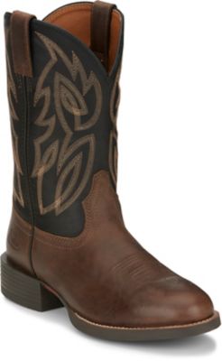 Justin Men's Rendon Round Toe Western Boots, 11 in.