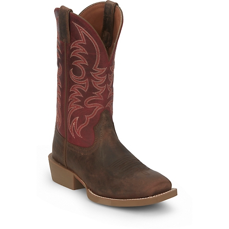 Justin Muley 12 in. Stampede Square Toe Western Boot