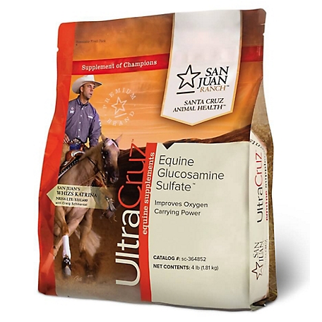 UltraCruz Equine Glucosamine Sulfate Joint Horse Supplement, 4 lb, pellet, 32 day supply