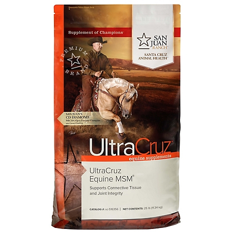 UltraCruz Equine MSM Pelleted Supplement for Horses, 25 lb.