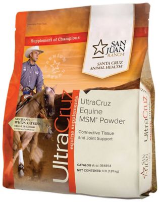 UltraCruz Equine MSM Powder Supplement for Horses, 4 lb.