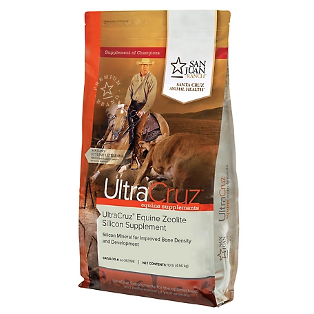 UltraCruz Equine Zeolite Silicon Powder Supplement for Horses, 10 lb.