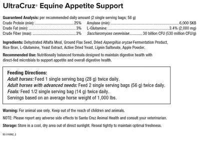 Image showing  Equine Appetite Support Supplement for Horses, 120 Singles, Pellet, 60 Day Supply