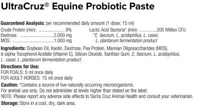 Image showing  Equine Probiotic Paste Supplement for Horses, 60 mL (60 g), Paste, 4 Day Supply