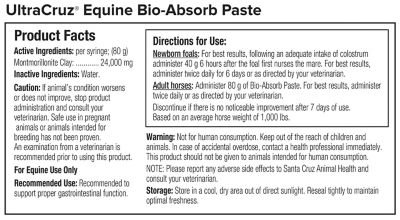Image showing  Equine Bio-Absorb Supplement for Horses, 60 mL, Paste