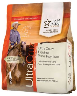 UltraCruz Equine Pure Psyllium Supplement for Horses, 4 lb