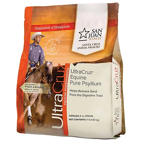 UltraCruz Equine Pure Psyllium Supplement for Horses, 4 lb