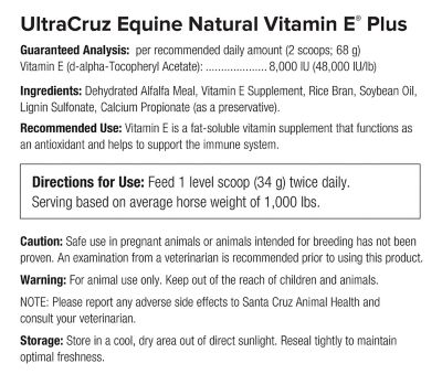 Image showing  Equine Natural Vitamin E Plus Supplement for Horses, 2 lb., 13 Day Supply