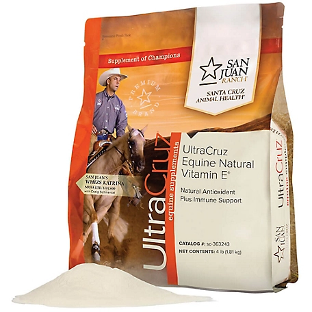 UltraCruz Equine Natural Vitamin E Powder Supplement for Horses, 4 lb.