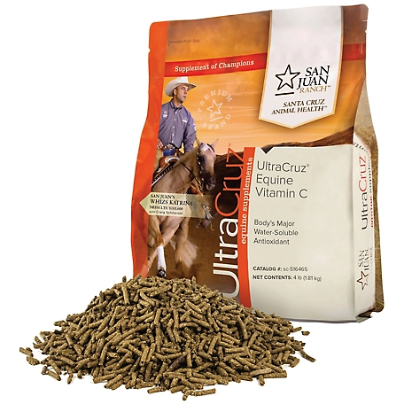 UltraCruz Equine Vitamin C (Ascorbic Acid) Supplement for Horses, 4 lb.