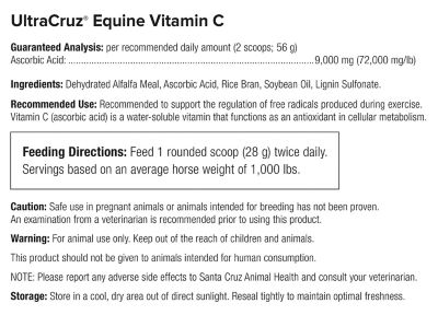 Image showing  Equine Vitamin C (Ascorbic Acid) Supplement for Horses