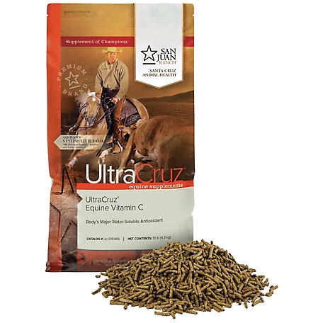UltraCruz Equine Vitamin C (Ascorbic Acid) Supplement for Horses, 10 lb.