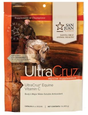 UltraCruz Equine Vitamin C (Ascorbic Acid) Supplement for Horses, 1 lb., Powder