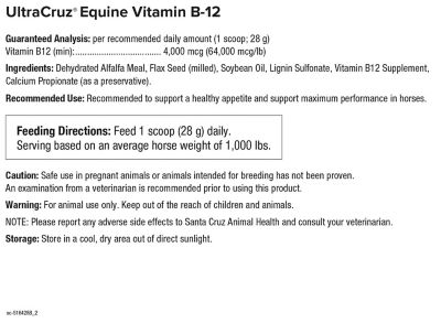 UltraCruz Equine Vitamin B-12 Supplement For Horses, 4 Lb At Tractor ...