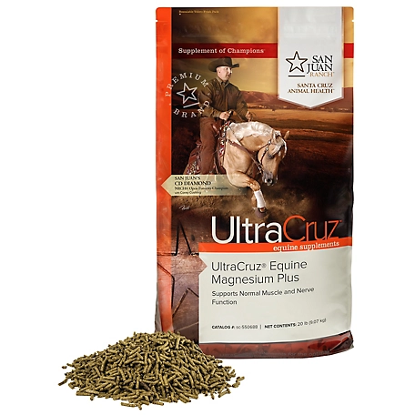 UltraCruz Equine Magnesium Plus Supplement for Horses, 20 lb