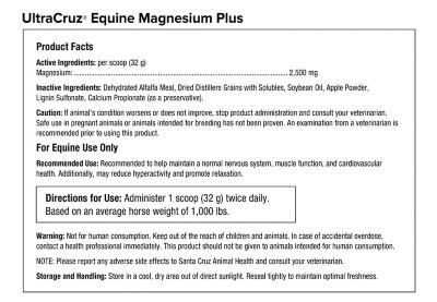 Image showing  Equine Magnesium Plus Supplement for Horses, 20 lb.