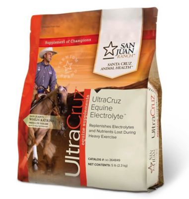UltraCruz Equine Electrolyte Supplement for Horses, 5 lb, powder