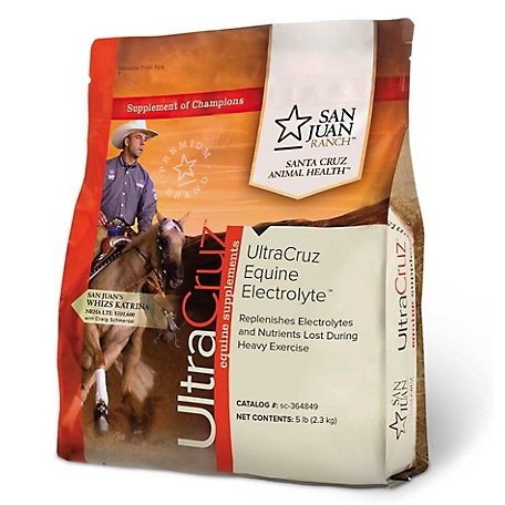 UltraCruz Equine Electrolyte Supplement for Horses, 5 lb, powder