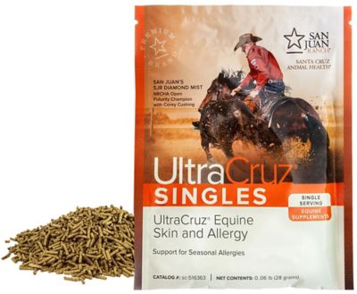 Image showing  Equine Skin and Allergy Supplements for Horses, 120 Singles, Pellets, 60-Day Supply