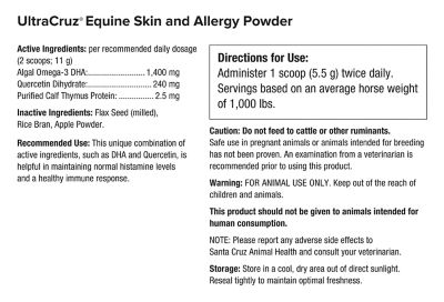 Image showing  Equine Skin and Allergy Supplements for Horses, 2 lb.
