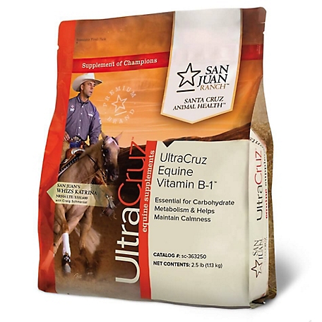 UltraCruz Equine Vitamin B-1 Supplement for Horses, 2.5 lb.