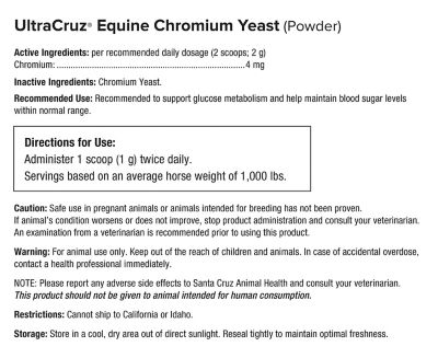 Image showing  Equine Chromium Yeast Supplement for Horses