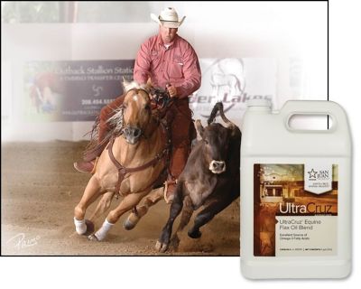 Image showing  Flax Oil Blend Supplement for Horses and Livestock, 1 gal.