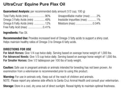 Image showing  Pure Flax Oil Supplement for Horses and Livestock, 1 gal.