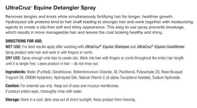 Image showing  Equine Detangler Spray for Horses, 5 gal.