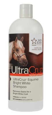 UltraCruz Equine Bright White Shampoo for Horses, 32 oz.