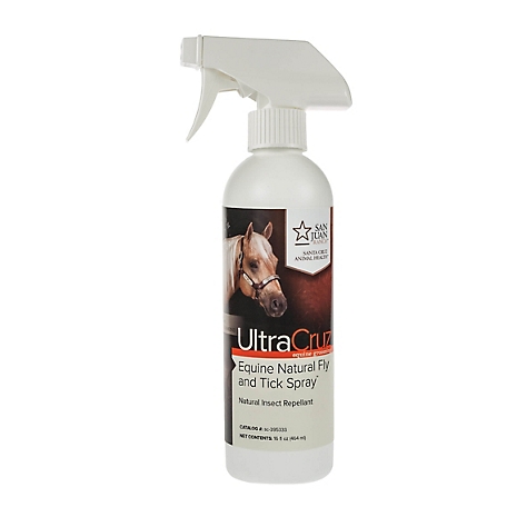 UltraCruz Equine Natural Fly and Tick Spray for Horses, 16 oz.