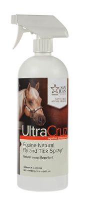 UltraCruz Equine Natural Fly and Tick Spray for Horses, 32 oz.