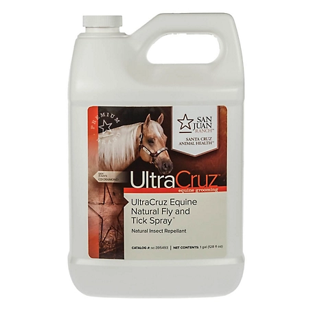 UltraCruz Equine Natural Fly and Tick Spray for Horses, 1 gal.