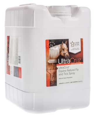 UltraCruz Equine Natural Fly and Tick Spray for Horses, 5 gal.