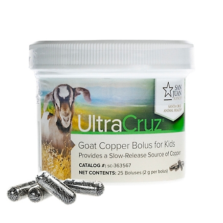 UltraCruz Goat Copper Bolus, 100 x 2 g, for kids