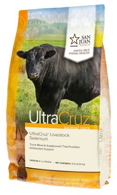 UltraCruz Livestock Selenium Supplement for Cattle, Goats, Sheep and Pigs, 10 lb., Pellets, 80-Day Supply