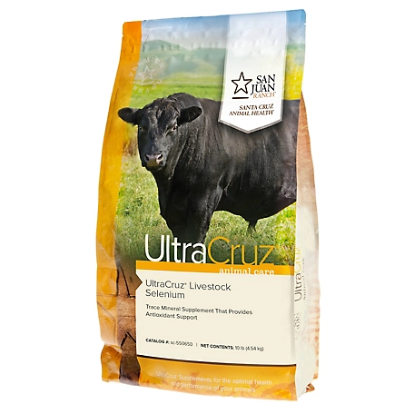 UltraCruz Livestock Selenium Supplement for Cattle, Goats, Sheep and Pigs, 10 lb., Pellets, 80-Day Supply