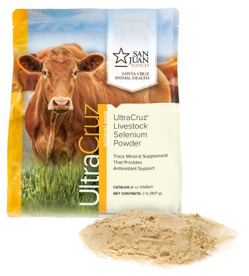 UltraCruz Livestock Selenium Supplement for Cattle, Goats, Sheep and Pigs, 2 lb., Powder, 750-Day Supply