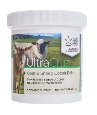 UltraCruz Goat and Sheep Cobalt Bolus, 25 boluses
