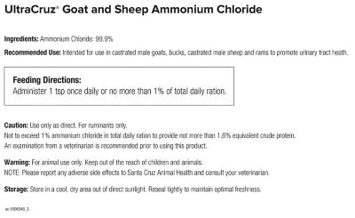 Image showing  Goat and Sheep Ammonium Chloride Supplement, 2.5 lb.