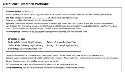 Image showing  Livestock Probiotic Supplement for Cattle, Goats, Sheep and Pigs, 25 lb., Pellets