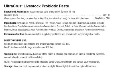 Image showing  Livestock Probiotic Paste Supplement for Cattle, Goats, Sheep and Pigs, 300 mL (300 g), Paste, 20-Day Supply