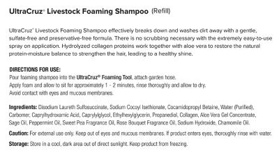 Image showing  Livestock Foaming Shampoo for Cattle, Goats, Sheep and Pigs, 5 gal.