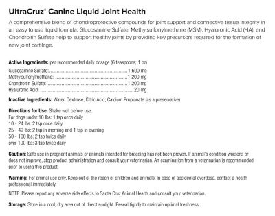 Image showing  Canine Liquid Joint Health Supplement for Dogs, 32 oz.