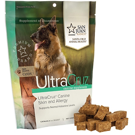 UltraCruz Canine Skin and Allergy Supplement for Dogs, 60 count