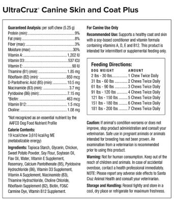 Image showing  Canine Skin and Coat Supplement for Dogs, 60 ct.
