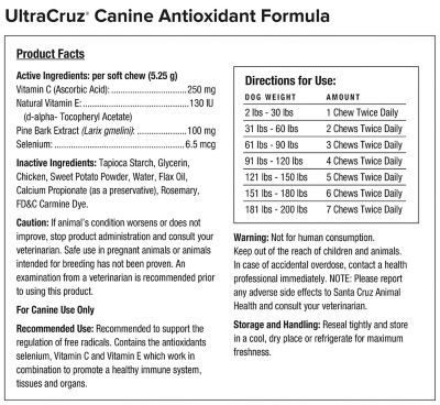 Image showing  Canine Antioxidant Supplement for Dogs, 60 ct.