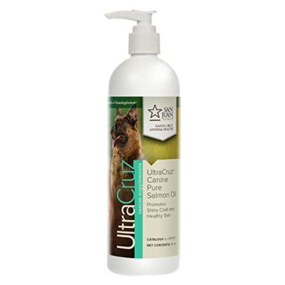 UltraCruz Canine Pure Salmon Oil Supplement for Dogs, 16 oz. I have been looking for a fish oil high in omega 3!  I have found it!  