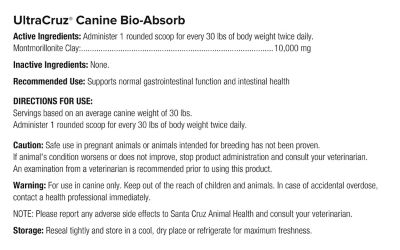 Image showing  Canine Bio-Absorb Supplement for Dogs, 63 Scoops, 31 Day Supply