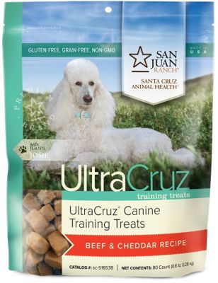 UltraCruz Canine Training Treats for Dogs, Beef & Cheddar Recipe, 80 count
